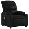 vidaXL Fauteuil de massage inclinable noir similicuir