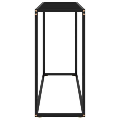 vidaXL Table console Noir 100x35x75 cm Verre trempé