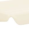 vidaXL Toit de rechange de balan&ccedil;oire cr&egrave;me 150/130x105/70 cm