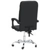 vidaXL Fauteuil inclinable de bureau noir similicuir