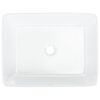 vidaXL Lavabo blanc 48x37x13 cm c&eacute;ramique rectangle