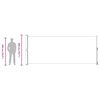 vidaXL Auvent lat&eacute;ral r&eacute;tractable de patio 200x500 cm Gris