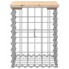 vidaXL Banc de jardin design de gabion 33x31x42 cm bois massif de pin