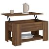 vidaXL Table basse Ch&ecirc;ne marron 79x49x41 cm Bois d'ing&eacute;nierie