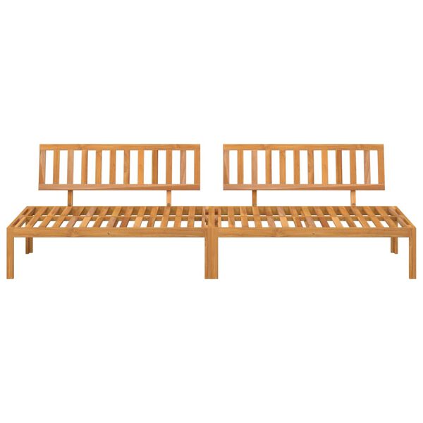 vidaXL Canap&eacute;s centraux palette de jardin 2 pcs bois massif d'acacia