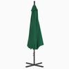 vidaXL Parasol de jardin en porte-à-feux avec mât en acier 300 cm Vert