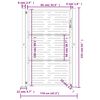 vidaXL Portail de jardin Anthracite 100x150 cm Acier Design carr&eacute;