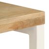vidaXL Table console 120x35x76 cm Bois de manguier solide et acier