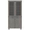 vidaXL Buffet HAMAR Bois massif de pin Gris clair