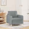 vidaXL Fauteuil Gris clair 60 cm Tissu