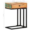 vidaXL Table d'appoint en U 45x30x61 cm Bois de r&eacute;cup&eacute;ration massif