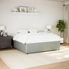 vidaXL Cadre de lit sans matelas gris clair California velours