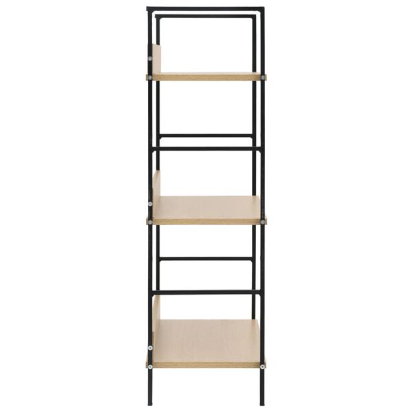 vidaXL Bibliothèque à 3 niveaux chêne 60x27,6x90,5cm bois d'ingénierie