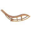 vidaXL Chaise longue &agrave; bascule avec coussin Bois de teck solide