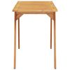 vidaXL Table à manger de jardin 110x56x75 cm bois massif d'acacia
