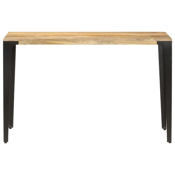 vidaXL Table de salle &agrave; manger 120x60x76 cm Bois solide de manguier