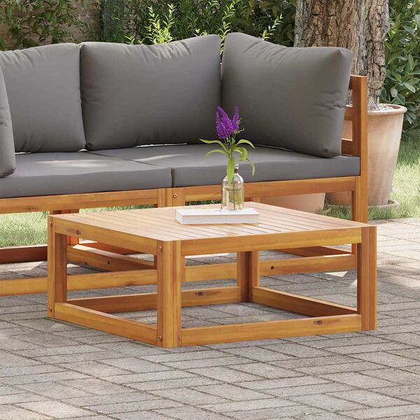 vidaXL Table basse 68x68x29 cm Bois d'acacia solide