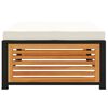vidaXL Tabouret de jardin avec coussin 68x68x30cm bois massif d'acacia