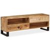 vidaXL Meuble TV Bois massif de manguier 120 x 30 x 40 cm