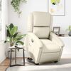 vidaXL Fauteuil inclinable cr&egrave;me similicuir