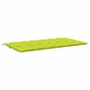 vidaXL Coussin de banc de jardin vert vif 200x(50+50)x7cm tissu oxford