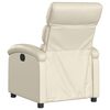 vidaXL Fauteuil inclinable Crème Similicuir