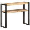 vidaXL Table console 90x30x75 cm Bois de manguier brut