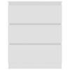 vidaXL Buffet Blanc 60x35x76 cm Bois d'ing&eacute;nierie
