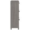 vidaXL Armoire à chaussures HAMAR Gris clair 59,5x35x117 cm Pin massif