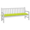 vidaXL Coussin de banc de jardin vert brillant 180x50x7cm tissu oxford