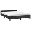 vidaXL Cadre de lit sans matelas noir queen similicuir