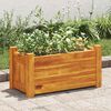 vidaXL Lit sur&eacute;lev&eacute; de jardin Bois d'acacia 50x25x25 cm
