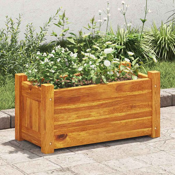 vidaXL Lit sur&eacute;lev&eacute; de jardin Bois d'acacia 50x25x25 cm