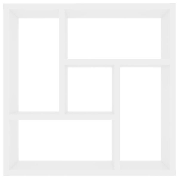 vidaXL &Eacute;tag&egrave;re murale Blanc 45,1x16x45,1 cm Bois d&rsquo;ing&eacute;nierie