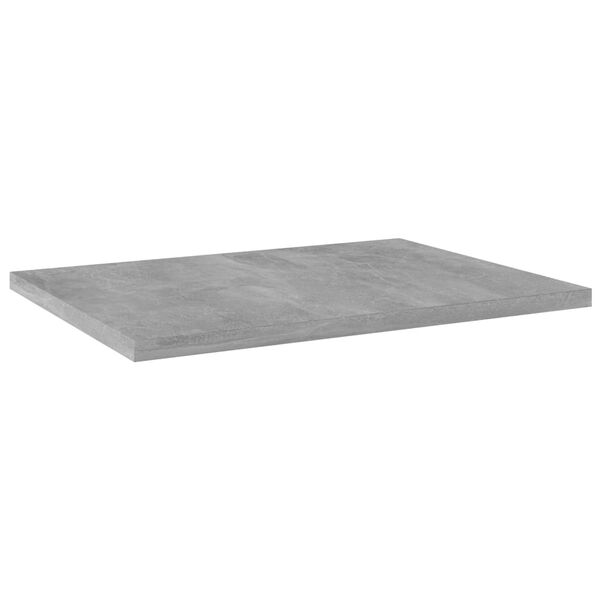 vidaXL Panneaux de biblioth&egrave;que 4 pcs gris b&eacute;ton bois d&rsquo;ing&eacute;nierie