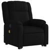 vidaXL Fauteuil inclinable de massage noir tissu