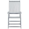 vidaXL Chaises inclinables de jardin lot de 6 et coussins Bois acacia