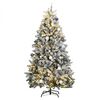 vidaXL Sapin de No&euml;l artificiel articul&eacute; 300 LED et boules 180 cm