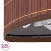vidaXL Panier &agrave; linge d'angle Bambou Marron 60 L