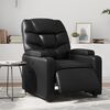 vidaXL Fauteuil inclinable de massage &eacute;lectrique noir similicuir