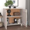 vidaXL Buffet HAMAR Blanc 85x35x80 cm Bois massif de pin
