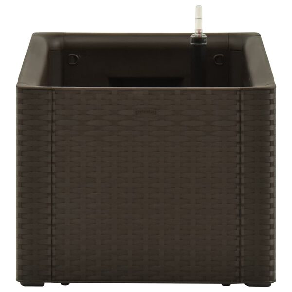 vidaXL Lit sur&eacute;lev&eacute; de jardin avec syst&egrave;me d'arrosage Moka 100x43x33cm