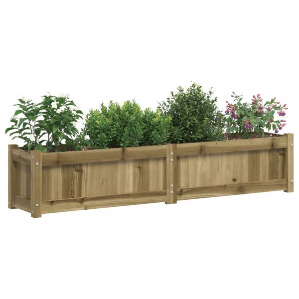 vidaXL Jardini&egrave;res 2 pcs bois de pin impr&eacute;gn&eacute;