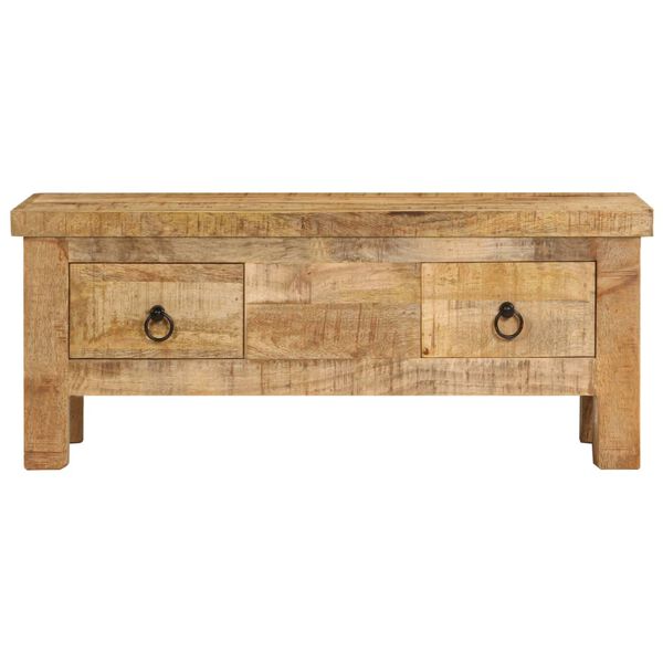 vidaXL Table basse 90x45x35 cm Bois de manguier massif