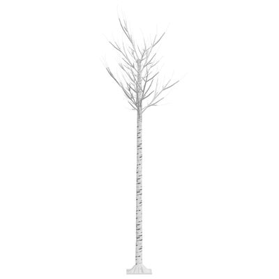 vidaXL Sapin de Noël 220 LED blanc chaud Saule 2,2 m Int/Ext