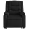 vidaXL Fauteuil inclinable de massage noir tissu