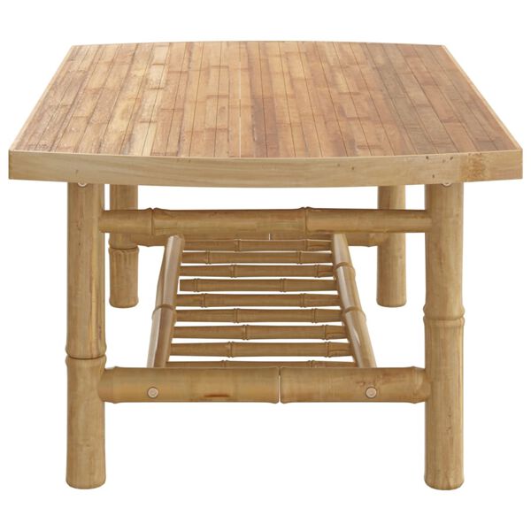 vidaXL Table basse de jardin 90x55x37 cm bambou