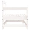 vidaXL Canapés d'angle de jardin 2 pcs blanc bois de pin massif