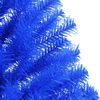 vidaXL Demi sapin de No&euml;l artificiel avec support Bleu 120 cm PVC