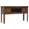 vidaXL Table console Bois massif de sapin 131 x 35,5 x 75 cm Marron